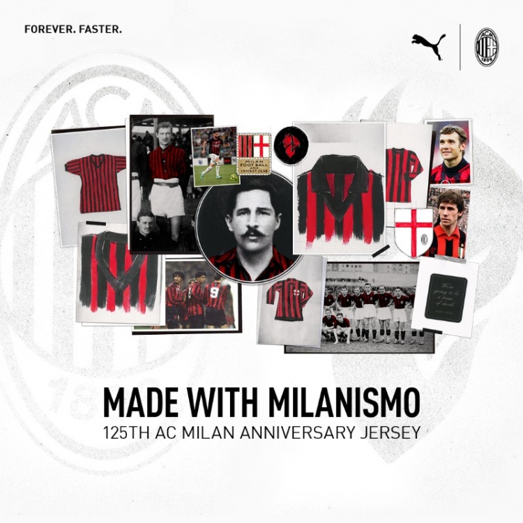 復(fù)古風(fēng)！米蘭將在對陣熱那亞的比賽中，身穿125周年紀(jì)念球衣出戰(zhàn)