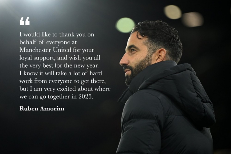 阿莫林:對2025年能一起實(shí)現(xiàn)的事很興奮 祝大家新年一切順利